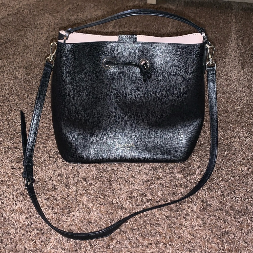 Used - like new Kate spade black  purse 2 optional handles